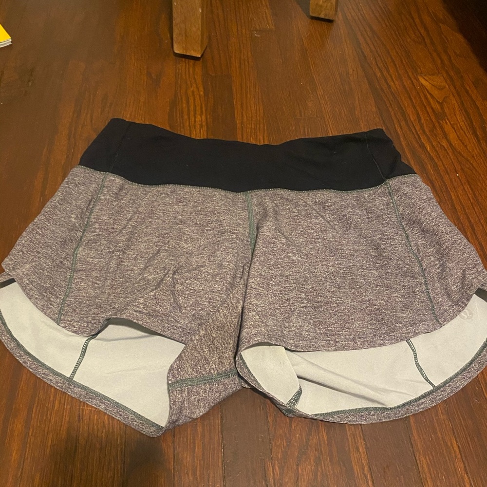 Grey Lululemon “Speed Up” Shorts